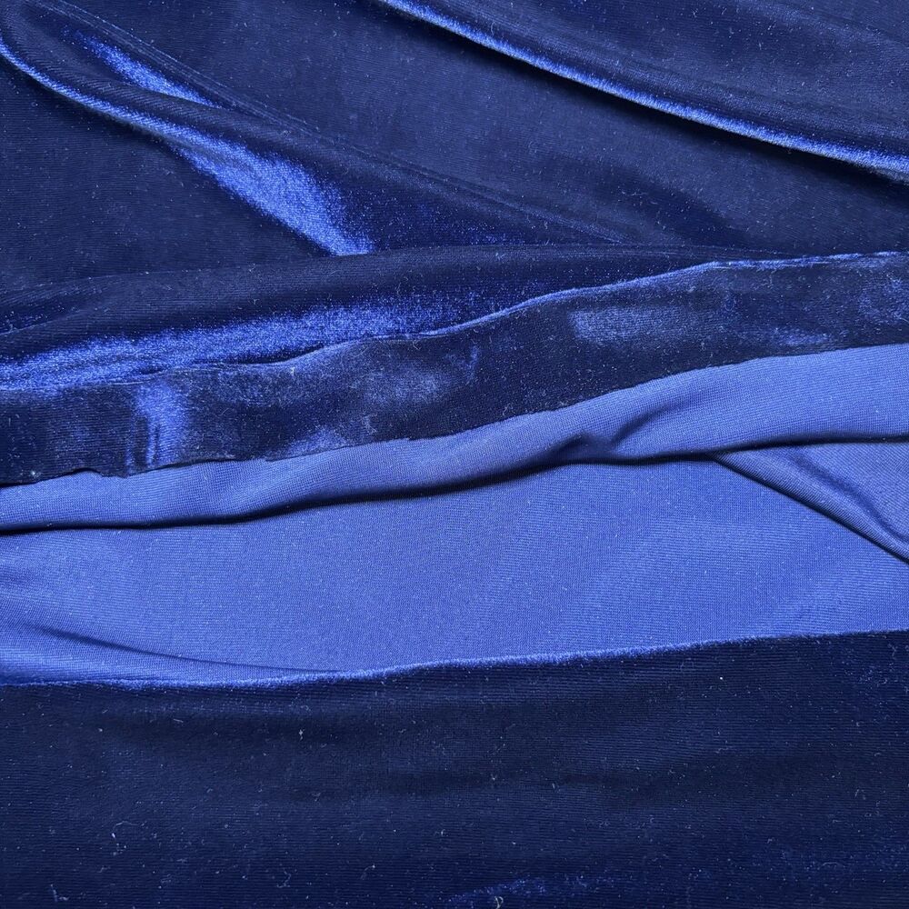 Baltic Born Tatiana Velvet One Shoulder Maxi Dress Medium Midnight Blue - Picture 16 of 16